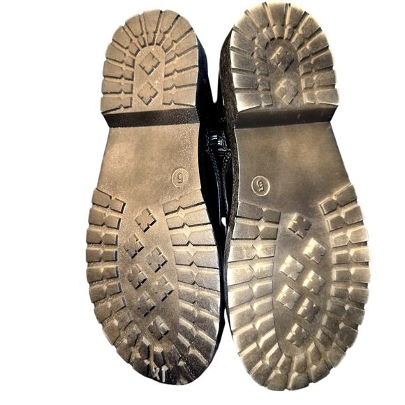 Steve Madden 5 Black Women's Combat Ridding Boots Girl's Lace Up  Shoes - Picture 7 of 8